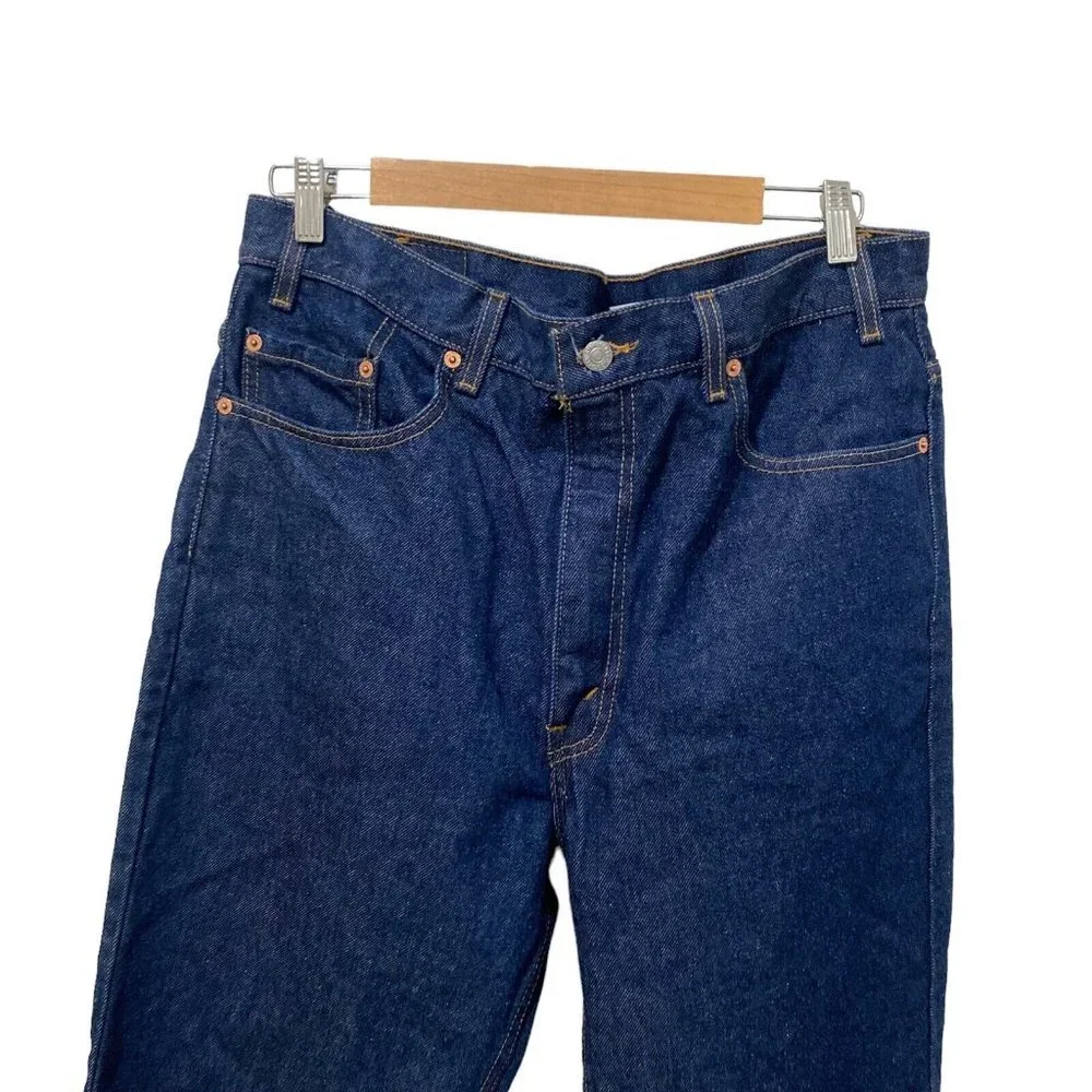 Levi's 517 Blue Jeans Dark Wash Size 38 x 36 Blue Made in USA Boot Cut Vintage